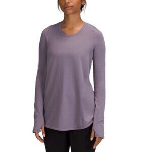 Lululemon w=Women's Tuck and Flow Long Sleeve Shirt Dusky Lavender Size 6